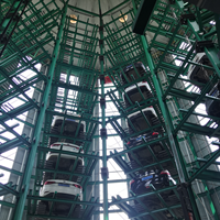 Système de stationnement automatique vertical rotatif Dayang Tower, modèle PCX/PCS, capacité de 2350 kg, robot de stationnement autonome pour abri de voiture