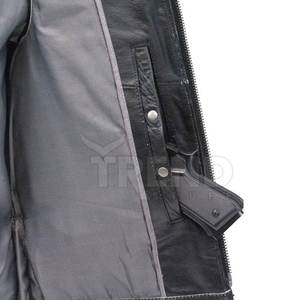 Gilet noir en faux cuir pour homme, gilet de moto hip-hop, punk, solide, noir, printemps, sans manches - Product Image 5
