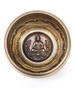Cuencos de latón hechos a máquina tibetana, artesanías de metal usadas para yoga y meditación, precio barato - Product Image 1