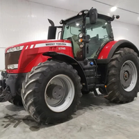 Tracteur agricole Massey Ferguson 5712 M 70HP 4 roues motrices avec cabine, tracteur utilitaire agricole pour travaux sur le terrain