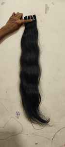 Cheveux humains vierges indiens de qualité supérieure, vague naturelle, paquet de cheveux, tirage unique, extrémités pleines, sans nœuds, sans perte, pour cheveux à double trame - Product Image 4