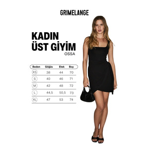 GRIMELANGE OSSA Vestido midi de doble capa con lazo de tela suave y elástica para mujer - Product Image 5