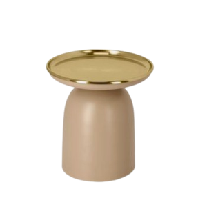 Muebles de moda hechos a medida, mesa auxiliar con acabado dorado, mesa auxiliar de estilo moderno de estilo contemporáneo, muebles de sala de estar - Product Image 5