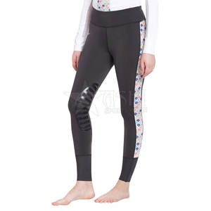 Pantalones de equitación para mujer de poliéster 100% de alta calidad profesional, nuevo diseño, ropa ecuestre ajustada, pantalones de montar - Product Image 5