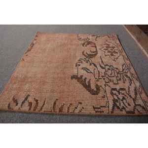 พรมตุรกีโบราณขนาด2.3 x สีน้ำตาลดำแบบเย็บปะติดปะต่อกันผ้าขนสัตว์ผืนใหญ่งานแฮนด์เมดทรงสี่เหลี่ยมโถงทางเดินสำหรับห้อง - Product Image 2