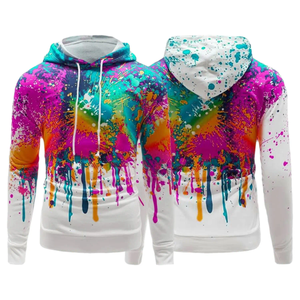 New Style Men Winter Sublimation Hoodies Soft Comfortable Breathable High Quality <b>Waterproof</b> Streetwear 100% Cotton - Product Image 5
