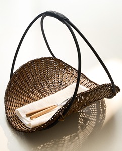 Panier multifonction moderne et écologique en rotin floral Artex Green Earth - Product Image 2