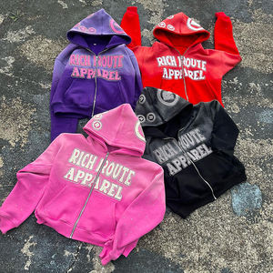 Derniers sweats à capuche zippés pour hommes à bas prix Meilleures ventes Jeunes adultes à la mode pour les vêtements de rue Sweats à capuche zippés - Product Image 1