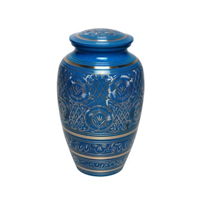 Urna de cremación pulida brillante de latón de tamaño personalizado, urnas para adultos funerarias, urna de recuerdo dorada tallada a mano - Product Image 4
