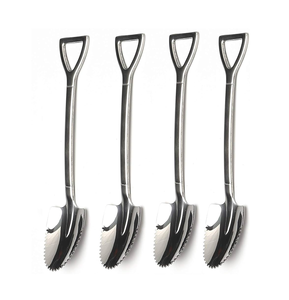 Cuchara de cítricos semidentada de acero inoxidable de la mejor calidad, suministros de Hotel, utensilios de cocina completos, juego de regalo, venta más vendida - Product Image 4