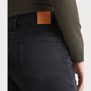 Jeans de mezclilla vintage lavados elásticos en 4 direcciones, corte ajustado, pierna acampanada, con spandex, efecto levantamiento de glúteos, compresión, transpirables para mujer - Product Image 6