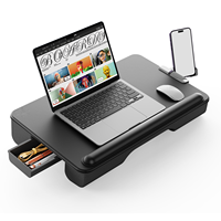 Xgear – Table ergonomique en cuir pour bureau et maison, grand espace, Portable, avec coussin d'oreiller pour 17 pouces, nouveauté 2023