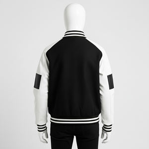 เสื้อเบสบอลบอมเบอร์ผู้ชาย ผ้าฟลีซ สไตล์เท่ห์  คอตั้ง  ไซส์ใหญ่  ถักนิต  เป็นมิตรกับสิ่งแวดล้อม  ขายดี - Product Image 3