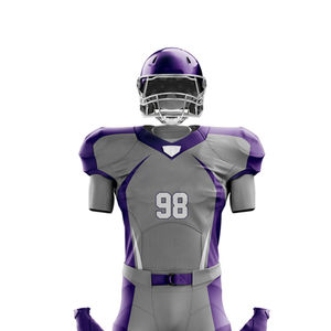 <b>Best</b> Design Custom Professional American <b>Football</b> Jersey Sets Adult Breathable Plus Size Anti-Bacterial Short Sleeve - Product Image 4