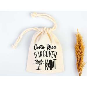 Custom Costa Rica Hangover Kit <b>Bags</b> for Bachelorette Wedding Recovery Screen Embroidered for Personalized Packaging Promotions - Product Image 6