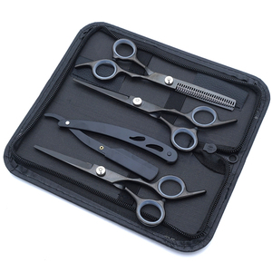 Usine en gros professionnel j2 japonais barbier cheveux ciseaux en acier inoxydable moustache barbe coupe toilettage engrenages ciseaux - Product Image 4