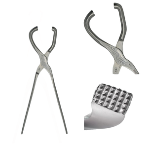 Outil professionnel de maréchal-ferrant, testeurs de sabots de cheval en acier inoxydable de haute qualité, équipement vétérinaire manuel durable, sabots équins - Product Image 2