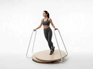 Plataforma de Equilibrio Redonda Plegable de Madera Tonus Club (65.2 Kg) para Ejercicios de Gimnasio, Fitness y Rehabilitación - Product Image 6