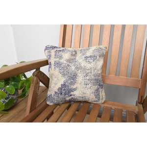 Beige Wool Kantha Patchwork <b>Pillow</b> 12x12 Inch Luxurious Vintage Embroidered Fluffy Print Rustic Throw <b>Pillow</b> for Floor Use - Product Image 1