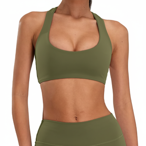 Padded Sports Bra merrow border <b>adhesive</b> Custom Logo High Support Comfortable Fitness Bra Stylish Workout Wear Wholesale Bulk - Product Image 2