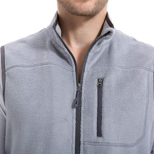 Outdoor Ready <b>Fleece</b> <b>Vests</b> For <b>Men</b> With Custom Branding Logo Embroidery Tag Label Printing And Personalization Options - Product Image 3