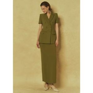 Blazer élégant de style olive pour femmes, tissu de meilleure qualité, fermeture à double boutonnage, services ODM personnalisés fabriqués au Vietnam - Product Image 1