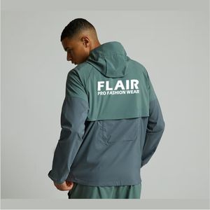<b>Waterproof</b> Breathable With <b>Packable</b> Hood Running Rain <b>Mens</b> Windbreaker Zipper <b>Jacket</b> - Product Image 4