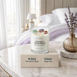 Vela Aromática de Cera de Soya OEM en Frasco de Vidrio Colorido, Vela de Aromaterapia sin Llama, Regalo de Decoración para el Hogar Personalizado al por Mayor - Product Image 2
