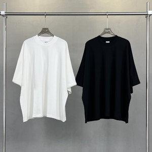 Camiseta recortada de gran tamaño con gráfico personalizado de 300 Gsm, Camiseta holgada con hombros caídos y cuello redondo, camiseta informal de punto con pantalla sólida de 220 gramos - Product Image 2