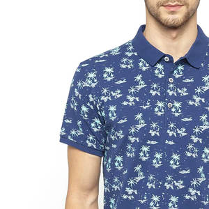 Hombres de alta calidad para Polos de manga corta transpirable totalmente personalizado Logo impreso liso en blanco suelto ajuste manga corta alta - Product Image 5