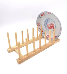 Multi-functional wood plate <b>stand</b> for with <b>mug</b> <b>Holder</b> <b>Stand</b> Kitchen Wooden Dish Plate <b>Stand</b> kitchenware use - Product Image 6