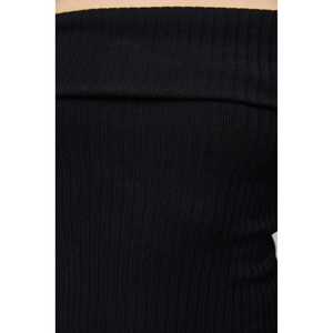 Camiseta Ajustada de Manga Larga con Hombros Descubiertos - Product Image 4