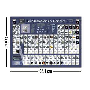 Póster de la tabla periódica de los elementos DIN A1 alemán, mapa de papel - Product Image 3