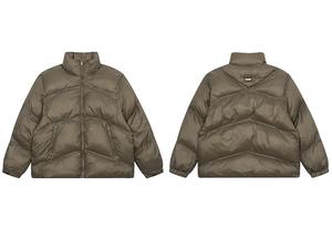 Winter Mens Solid Plain Thick Warm Bomber <b>Padded</b> Jackets Streetwear Harajuku <b>Hip</b> Hop Simple Casual Puffer Coat Parkas Outerwear - Product Image 6