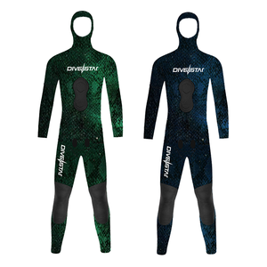 Combinaison de plongée et de pêche sous-marine DIVESTAR, logo personnalisé, camouflage, deux pièces, 3 mm, 5 mm, opencell, imperméable, pour adulte - Product Image 1