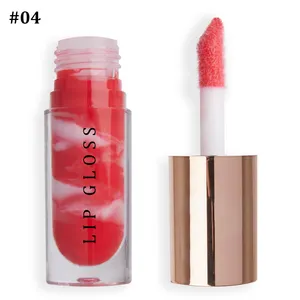 High Quality Ultra-Luxe Ins Style Long-Lasting Moisturizing Lip Plumper Glossy Makeup Multichrome Natural Sheen Lip Gloss