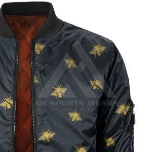 Venta caliente diseño personalizado impresión completa sublimación personalizada chaqueta de bombardero para los hombres - Product Image 2