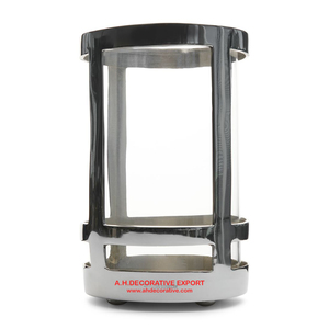 Vente chaude Bougeoir En Métal Avec Verre Votive pour Table De Mariage Centres De Table En Métal En Acier Inoxydable À La Main Bougeoir - Product Image 1