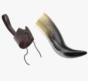 ที่ใส่หนังไวกิ้งทำจากหนังแฮนด์เมดสำหรับใส่แก้วรูปเขาควายทำจากผู้ผลิตโดยตรงจากอินเดีย - Product Image 4