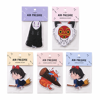 En gros, désodorisant en papier suspendu en carton, parfum jasmin, vanille, bois de santal, motif dessin animé créatif, ornement automobile