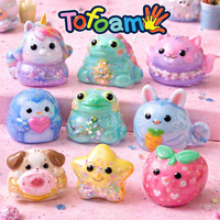 Nouveau kit de fabrication de jouets créatifs pour enfants, sûr et adapté aux débutants, 2 pièces, kit de fabrication de slime cristallin mignon à faire soi-même