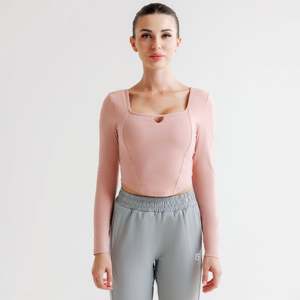 Haut Aurora en rose poudré, respirant - Product Image 1