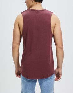 Camiseta sin mangas para hombre de culturismo, mezcla de algodón, chaleco de entrenamiento ligero, camisa sin mangas para playa y verano, chaleco bordado antiencogimiento - Product Image 3