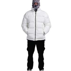 Manufacturer Custom Best Quality Padded Coats <b>Jackets</b> Bubble Clothing Outdoor Full Zipper Windbreaker White Puffer <b>Jacket</b> Hoodie - Product Image 1