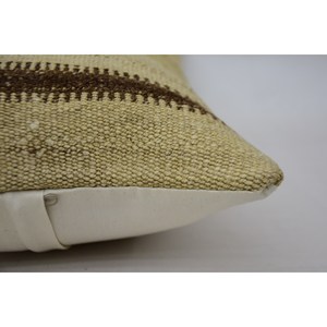 Premium Beige Kantha Patchwork Wool Pillow 12x24 Inch Luxury <b>Vintage</b> Woven Pattern Portable <b>Bedding</b> Fluffy Ring Square Features - Product Image 4