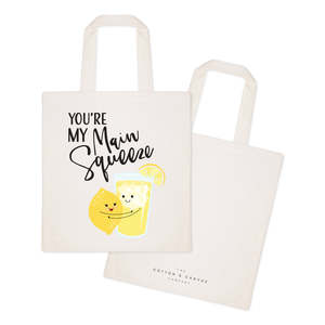 Sac fourre-tout en toile de coton « You're My Main Squeeze » - Product Image 2
