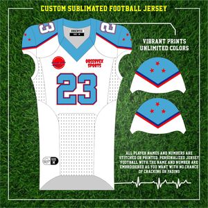 Ensemble de football américain professionnel de qualité supérieure avec broderie et numéros chromés, respirant, séchage rapide, antibactérien - Product Image 2