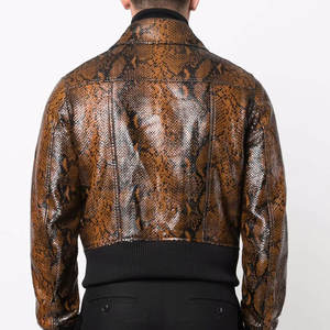 เสื้อแจ็คเก็ตหนังผู้ชายคอตั้ง, สินค้ามาใหม่แฟชั่นสำหรับฤดูใบไม้ผลิและฤดูใบไม้ร่วง - Product Image 4