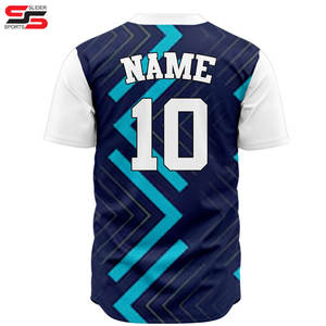 Chemise de baseball 100% Polyester Team USA Youth Vintage Mesh Broderie pour hommes Sublimation Baseball Jersey - Product Image 2