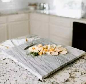 <b>Wood</b> and Marble Material Fancy Pineapple Shape Chopping Board <b>Kitchen</b> <b>Accessories</b> Luxury Cutting Board - Product Image 3